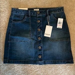 Women’s Kensie Button Down Denim Skirt